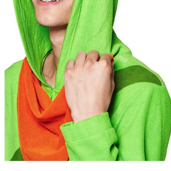 SOLD OUT!l🔥 NWT! Men’s Onesie Pajama or Costume Green Epic Games Fortnite Rex - Picture 3 of 8